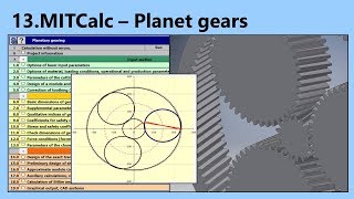Planet Gear Calculation and Design (MITCalc-13)