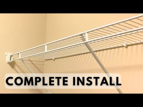 How to Install ClosetMaid Wire Shelving - Step by Step