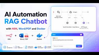 AI Automation RAG Chatbot with N8N, Word/PDF, Pinecone and Docker #ai#aivideo#artificialintelligence