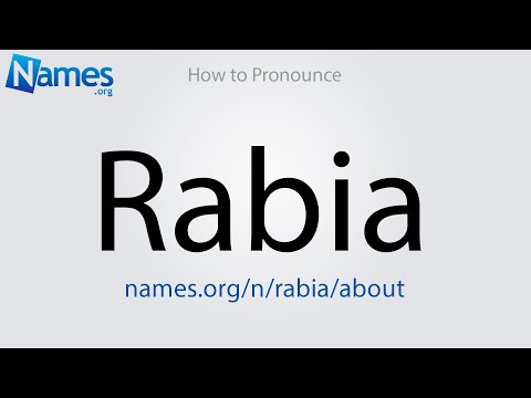 How to Pronounce Rabia