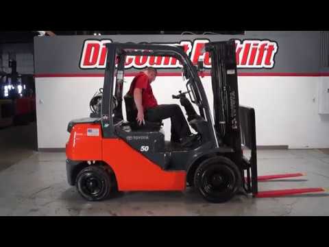 TOYOTA 8-series 8FGU25 5,000lb LP (Propane) #3416 - Forklift for Sale
