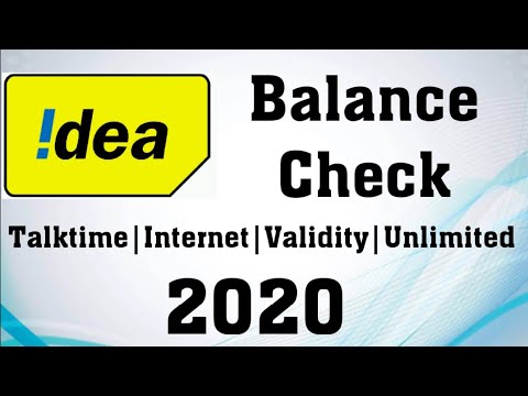 (2020) How to Check Idea all Balance | Idea Balance