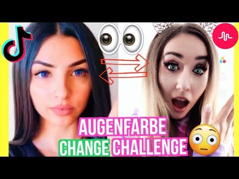 AUGENFARBE Eyes CHANGE CHALLENGE Musical.ly TikTok Video