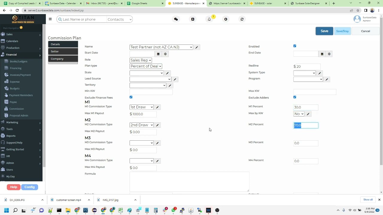 SunbaseData Commission Plans