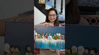 My version of The Last Supper ❤️ #painting #acrylicpainting #lastsupper