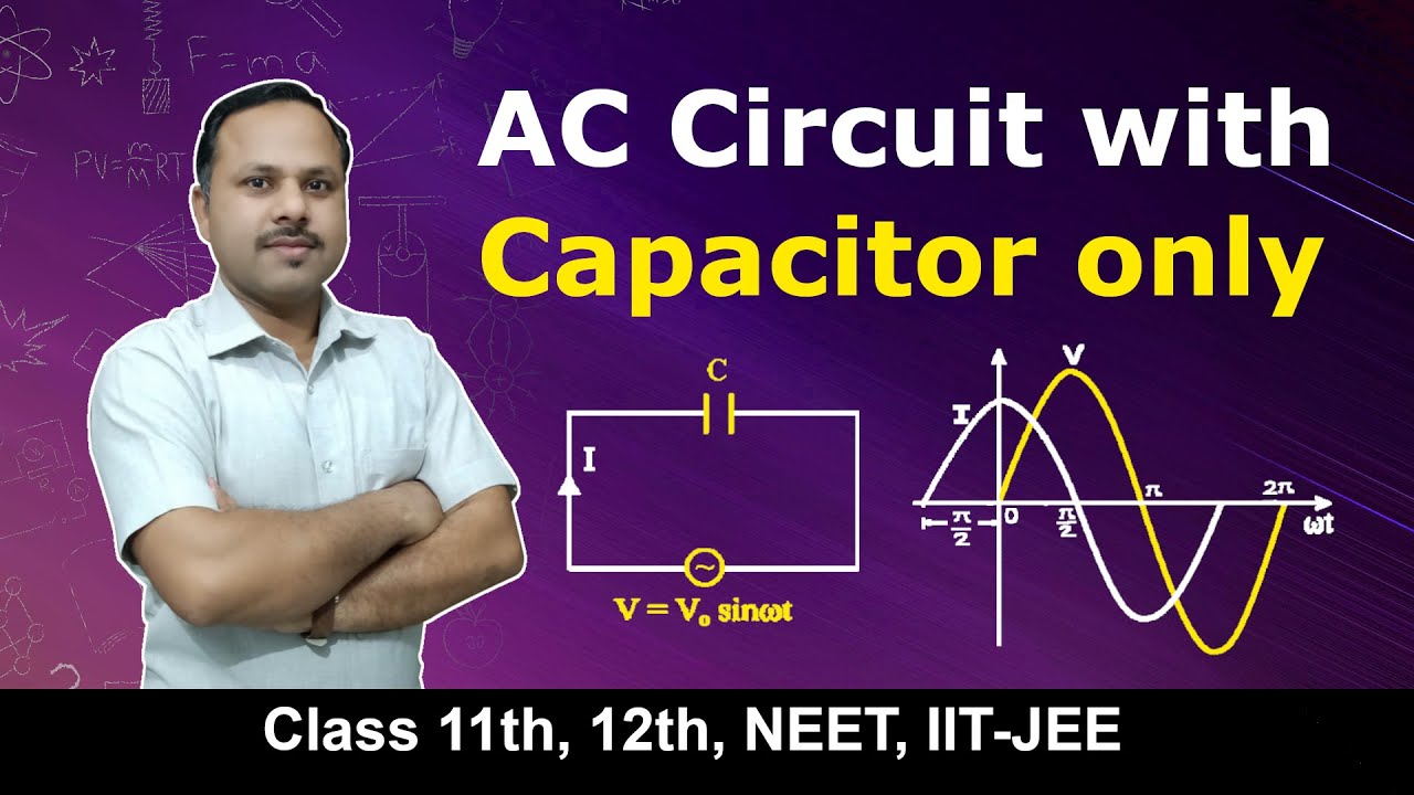 AC circuit with Capacitor only | Alternating current | 12th Physics #cbse