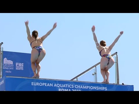 Sofia Lyskun and Ksenia Bailo 🥈 Synchro 10m Platform || European Championships 2022