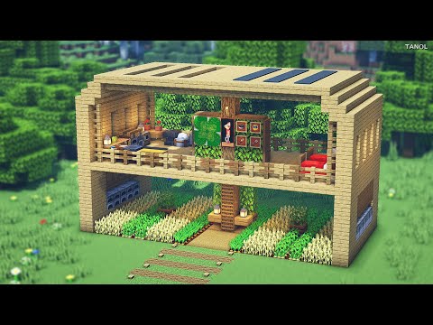 타놀 게임즈-Tanol Games - ⚒️Minecraft : How To Build a Beginner Survival Wooden House | Starter House 🏡