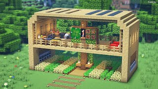 ⚒️Minecraft : How To Build a Beginner Survival Wooden House | Starter House 🏡