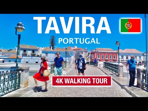 Tavira, Algarve, Portugal, 4K Walking tour - Portugal Summer Vibes