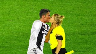 Funny moments with female referees, try not to laugh video