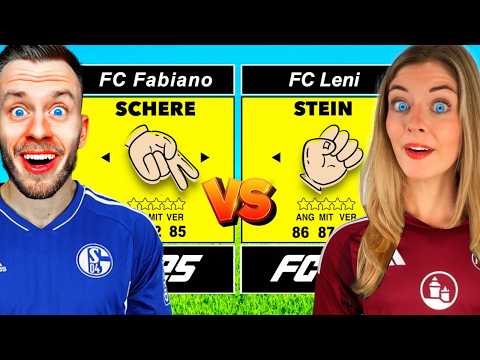 FC Fabiano vs FC Leni - aber SCHERE STEIN PAPIER bestimmt unsere Teams! 👀⚽️