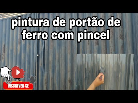 How to paint an iron gate with a brush - step by step!