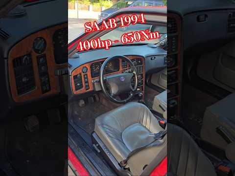 90s Vintage Car Tuning SAAB 9000 aero 2.3 turbo 400hp kit - old classic cars