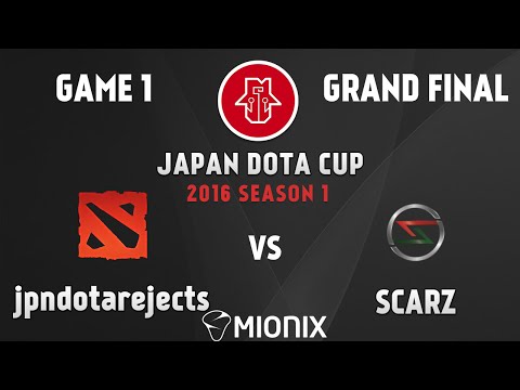 jpndotarejects vs SCARZ - Grand Final - Game1 - Japan Dota Cup 2016 SEASON 1