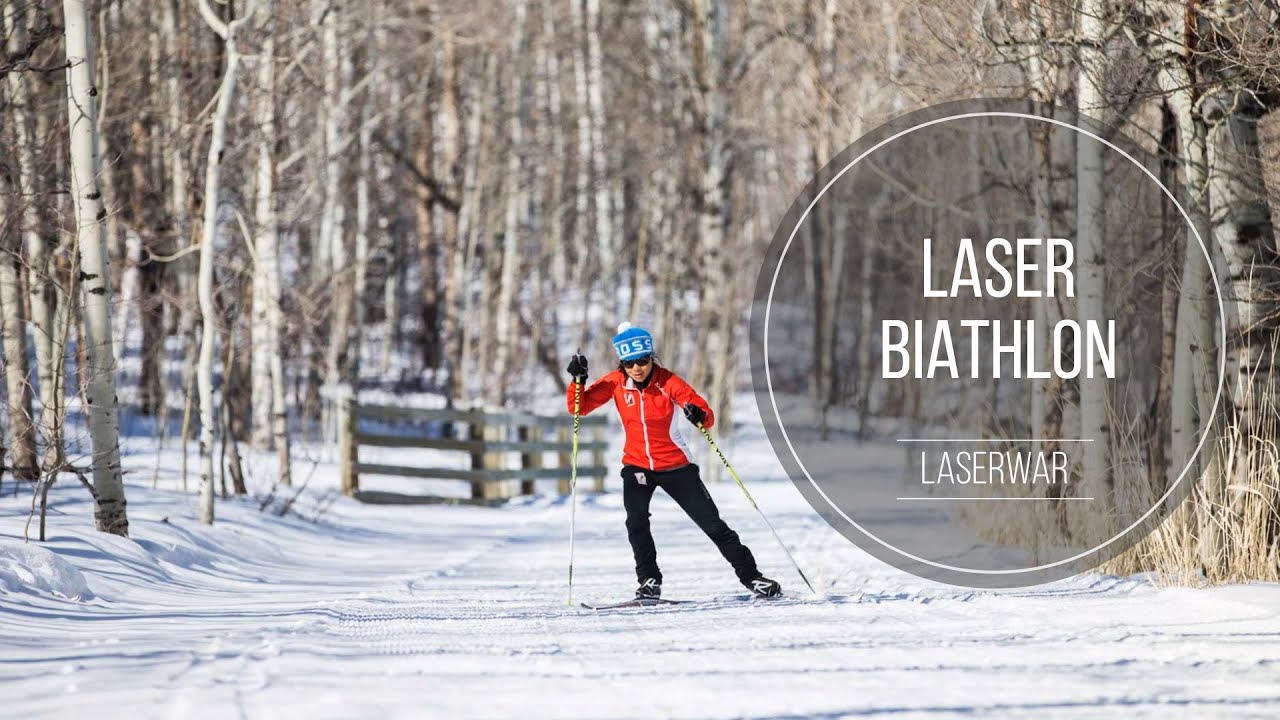 Laser biathlon for training