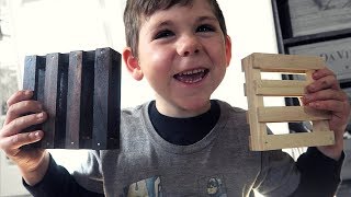 Making Pallet Coasters | With Our 4 Year Old