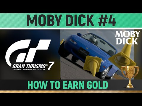 Gran Turismo 7 - Pylon Cone Knockdown 2 - Moby Dick 🏆 How to Earn Gold Mission Guide