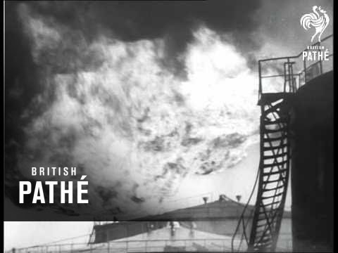 Dutch Petrol Tanks Explode (1954)
