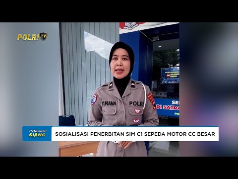 SATLANTAS POLRESTA BANYUMAS SOSIALISASI PENERBITAN SIM C1 SEPEDA MOTOR CC BESAR