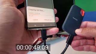 Video thumbnail for SanDisk Extreme Portable SSD 500 GB Transfer Speeds by Nabeel Mulla