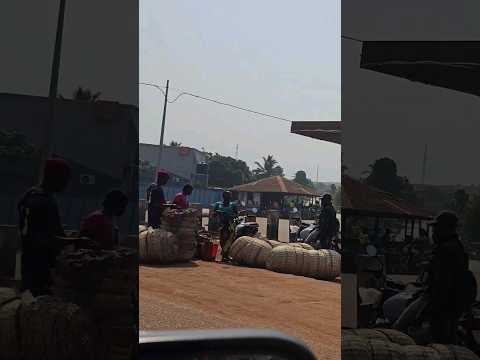 Driving pass Lunsar, Sierra Leone