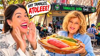 Mi mamá probó TAMALES mexicanos por primera vez… ¡y no esperaba esto!