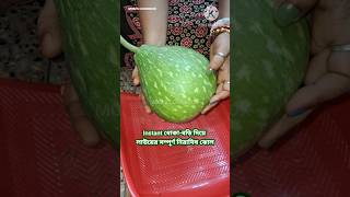 Instant ধোকা দিয়ে লাউয়ের সম্পূর্ণ নিরামিষ ঝোল #shorts #villfood #laurecipe #niramish #lauertorkari