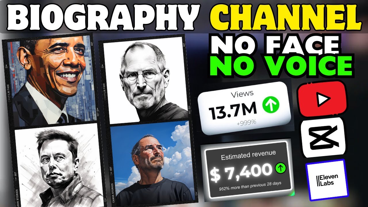 Create A Faceless Biography Channel Using Chat GPT & Capcut In 10 Mins.
