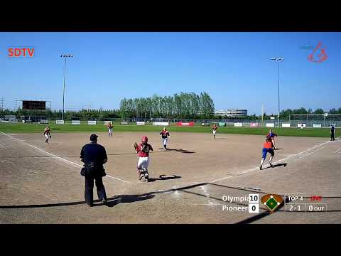 Women's Softball Highlights: NED Olympia Haarlem v. Hoofddorp Pioneers