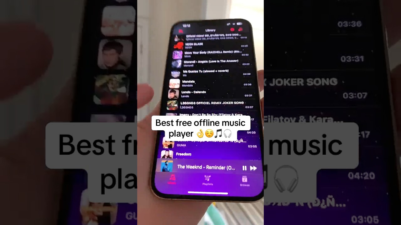Best Free Offline Music Player for iPhone 👌☺️🎵🎧