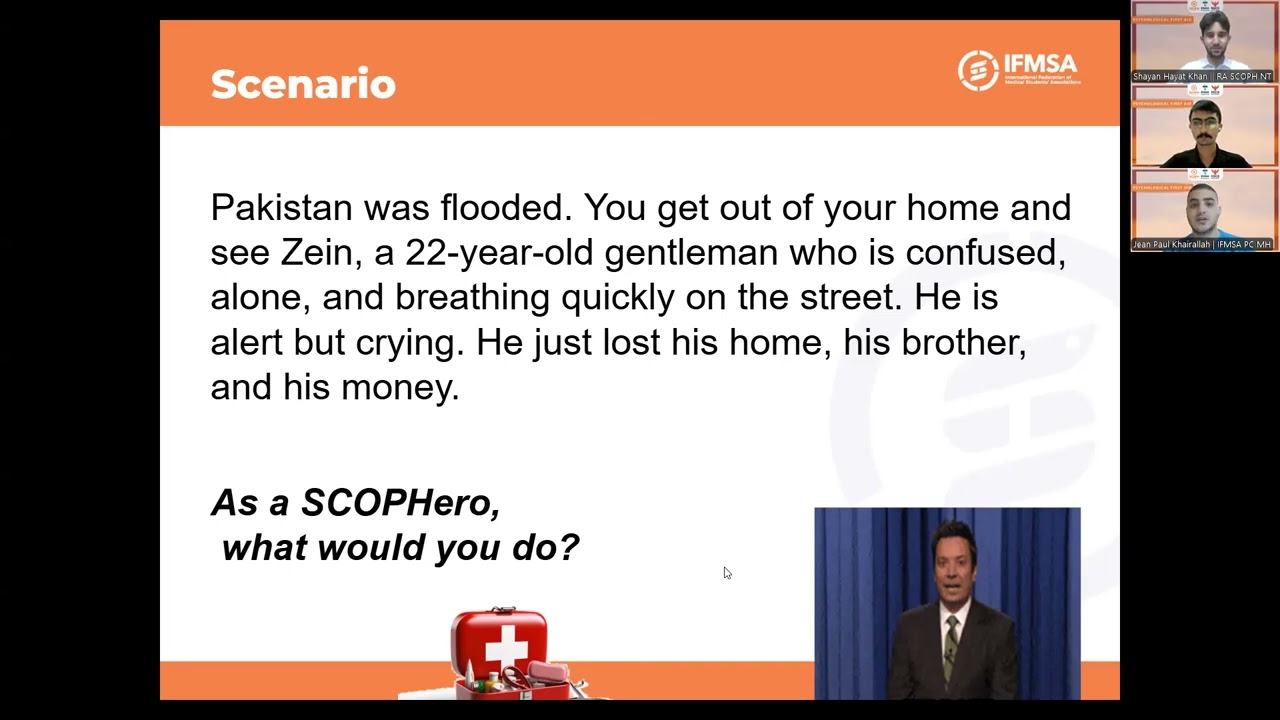 Psychological First Aid | Medical Students for Crisis Response | IFMSAPAKISTAN 