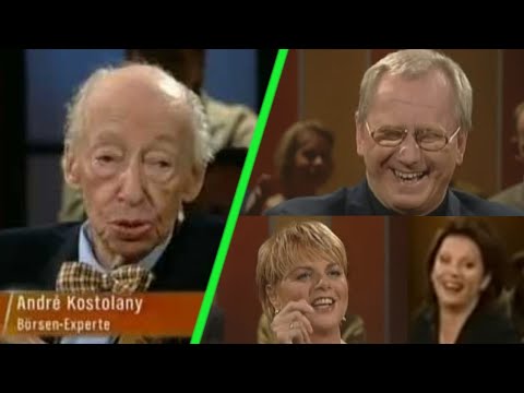 Er wurde im TV AUSGELACHT, weil er vor der Aktienblase warnte (Kostolany in der NDR-Talkshow)
