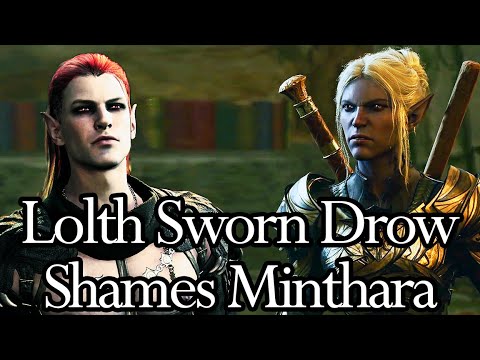 Male Lolth Sworn Drow Shames Minthara for Rejecting Lolth | Corvus Chronicles | Baldur's Gate 3