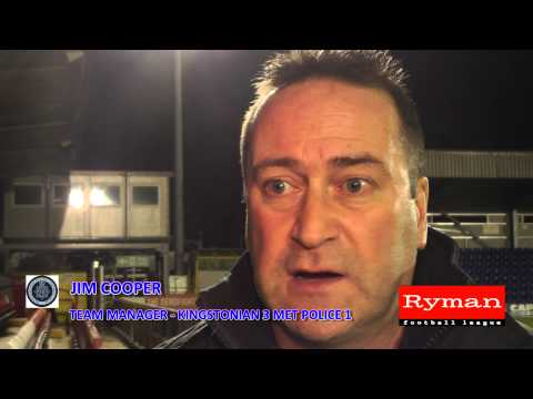 Met Police FC Manager Jim Cooper - Kingstonian 3 Met Police 1