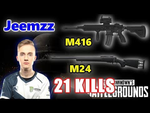 Team Liquid Jeemzz - 21 KILLS - M416+M24 - SOLO - PUBG