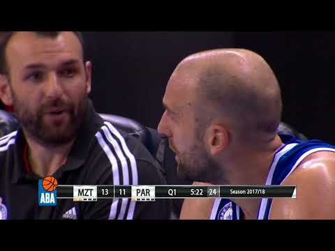 ABA Liga 2017/18, Round 1 match: MZT Skopje Aerodrom - Partizan NIS (29.9.2017)
