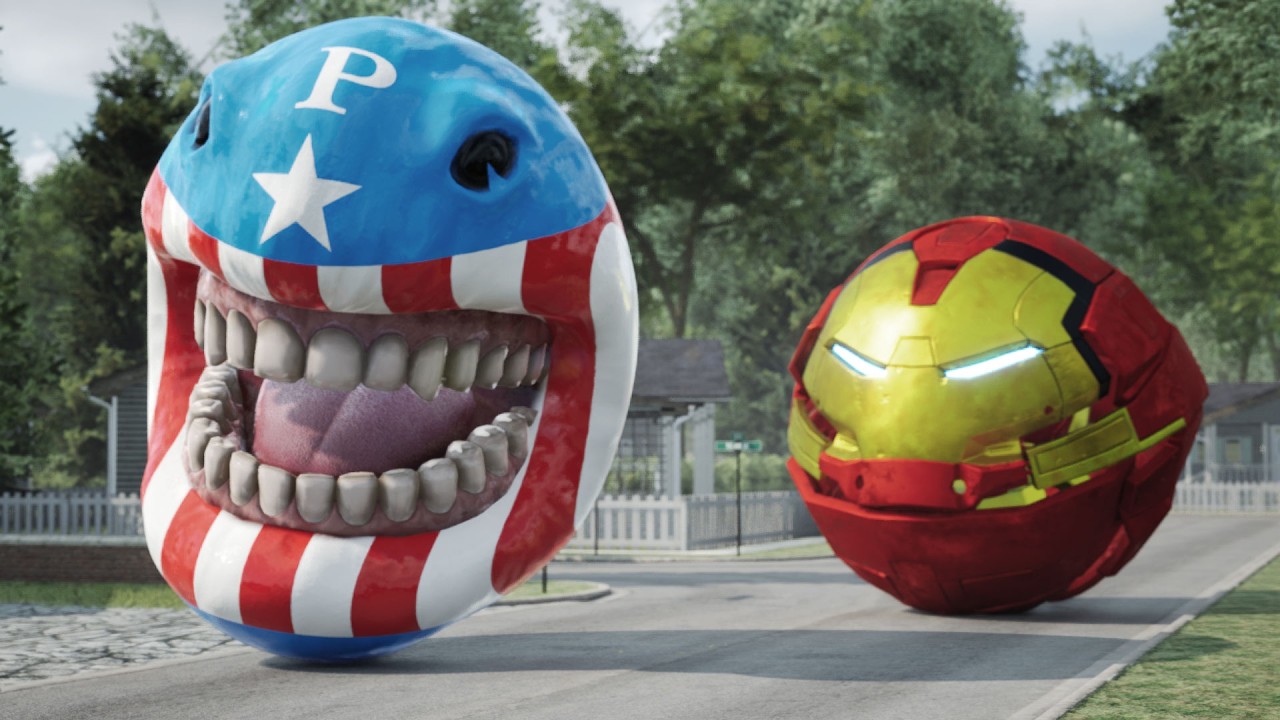 Captain America Ironman and Hulk [Pacman's Avengers]