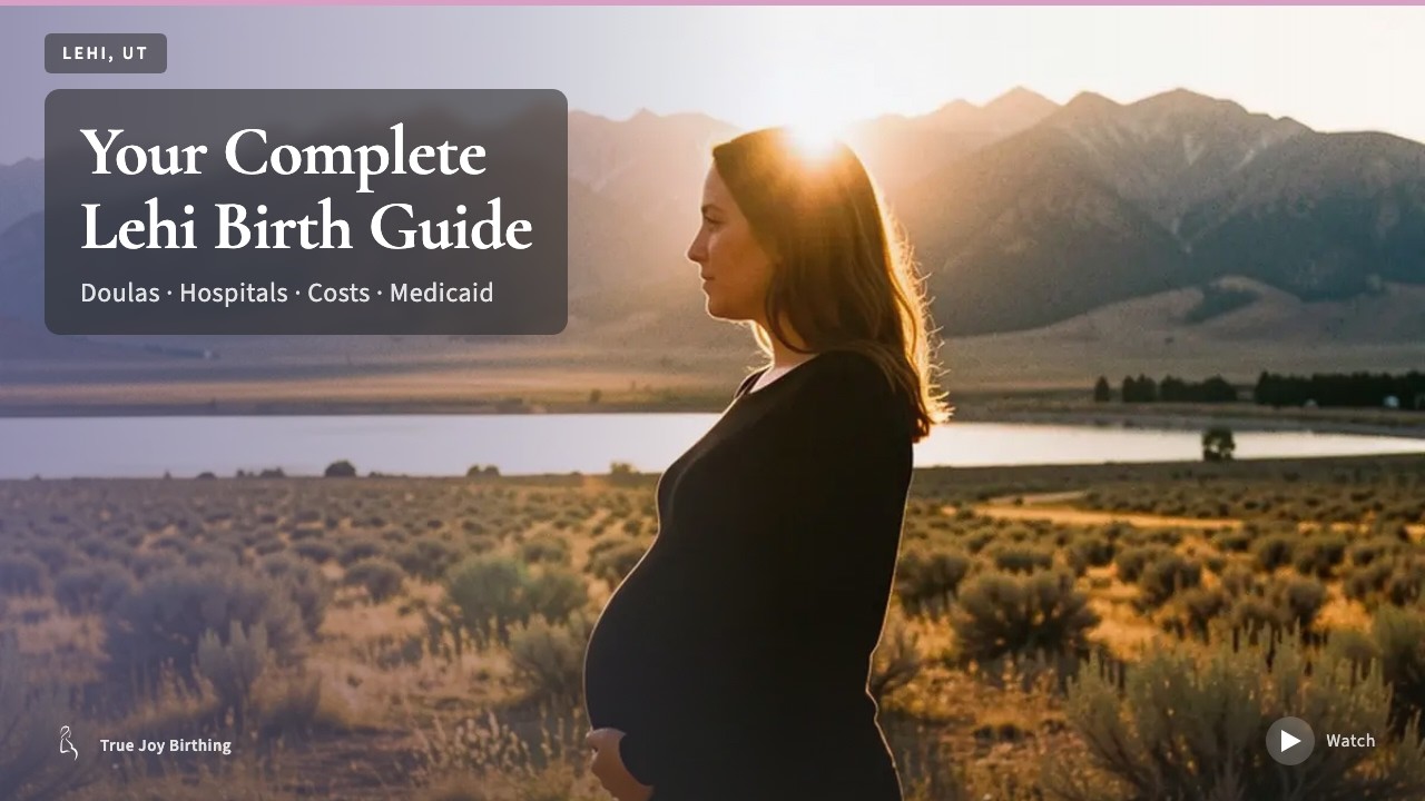 Lehi UT Doula & Birth Plan Guide: Costs, Hospitals & Insurance (First-Time Mom) — press play to watch