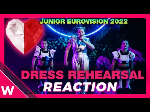 Malta dress rehearsal: Gaia Gambuzza "Diamonds In The Skies" @ Junior Eurovision 2022 (Reaction)
