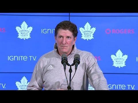 Maple Leafs Morning Skate: Mike Babcock - November 19, 2018