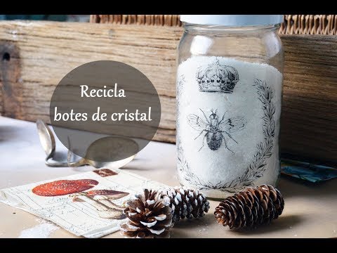 Ideas para reciclar botes con transfer y pintura