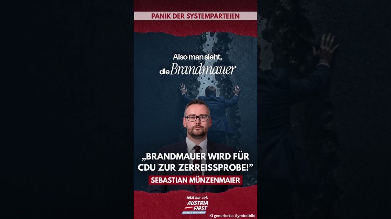 "Die Brandmauer ist gescheitert" - AfD-Münzenmaier spricht Klartext
