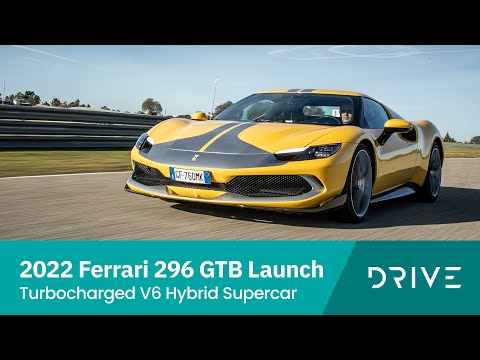 2022 Ferrari 296 GTB Launch | Turbocharged V6 Hybrid Supercar | Drive.com.au