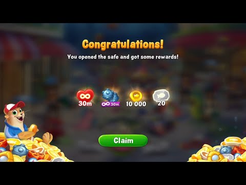 Fishdom Get Free 30 Minutes Bomb, Passed Level 824 - 834, Plus Minigame