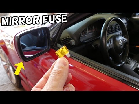 SIDE MIRROR FUSE LOCATION REPLACEMENT BMW E46 325I 330I 328I 320I 320D 318D 316D 330D 318I