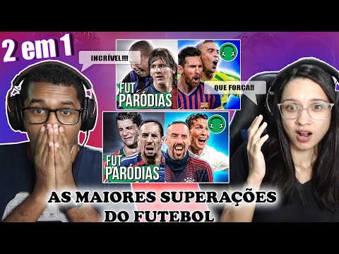 2 EM 1 - ♫ AS MAIORES SUPERAÇÕES DO FUTEBOL | Paródia Amor e Fé - Hungria Hip Hop- REACT EM CASAL