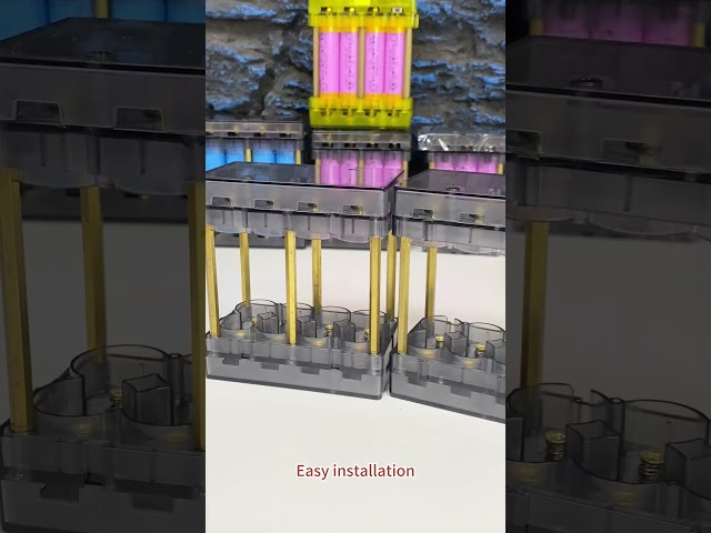 Vídeo relacionado con NVOQILIN Energy Storage Kits 18650 - Soporte de batería con ranura para PC + ABS 2S3P 3S2P 1S6P - Soporte de batería personalizable