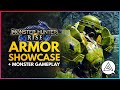 Monster Hunter Rise | Armor Set Showcase & New Monster Gameplay