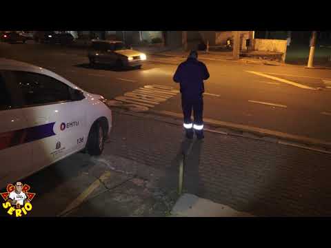 Fiscalização da EMTU nesta noite de quarta – feira em Juquitiba na entrada da Cidade